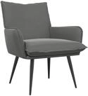 vidaXL Sessel Sessel Dunkelgrau Samt (1-St)