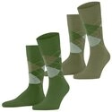 Burlington Socken Burlington Everyday Argyle Herren (2-Paar)