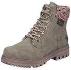 Rieker Winterboots Schn&uuml;rboots, Schn&uuml;rstiefelette mit Strickrand
