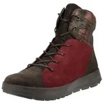 Think! Think! Stiefelette Veloursleder Schn&uuml;rstiefelette braun|rot 37 EU