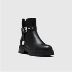 Esprit LILLI Stiefelette Ankleboots mit Rei&szlig;verschluss, Zierschnalle am Schaft