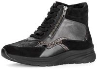 Gabor Schn&uuml;rboots Keilsneaker mit Kontrasbesatz in Reptilienoptik, Weite K