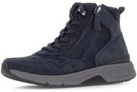 Schn&uuml;rboots GABOR, Damen, Gr. 35, dunkelblau, Nubukleder, unifarben, Schuhe
