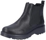 Chelseaboots RIEKER, Damen, Gr. 37, schwarz, Lederimitat, Schuhe Chelseaboots,