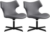 CLP Loungesessel Welland (Set, 2er), in Lederoptik, 360&deg; drehbar