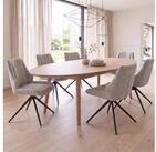MCW Esszimmerstuhl MCW-O48-C6 (Set, 6 St), Moderner Chenille Stoffbezug