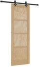 vidaXL Haust&uuml;r Schiebet&uuml;r ORKDAL 73,5 x 211 cm Massives Kiefernholz Natur...