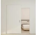 inova wohnen Schiebet&uuml;r Holzschiebet&uuml;r 103 x 210 cm (Komplett-Set), Wei&szlig;,