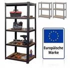 relaxdays Schwerlastregal Industrial 500 kg, 1-tlg., 60 x 90 x 200 cm