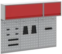vidaXL Werkzeugschrank Werkzeugschrank-Set 5 stk. Rot Pulverbeschichteter Stahl