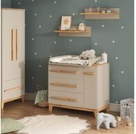 VitaliSpa&reg; Wickelkommode Malia, Cashmere/Artisan, 98 x 98 cm mit Schubladen