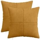 vidaXL Kissenbez&uuml;ge vidaXL Kissenbezug 2 pcs ALMELO Gelb 40 x 40 cm Cord