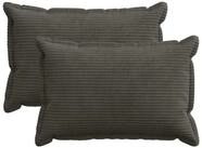vidaXL Kissenbez&uuml;ge vidaXL Kissenbezug 2 stk. HOUTEN Anthrazit 50 x 70 cm Cord