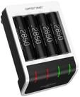 ANSMANN AG Ansmann Akku Ladeger&auml;t inkl. 4x AA Akkus 2850mAh, intelligente...