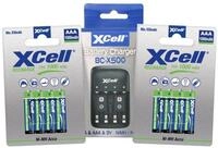 XCell Ladeger&auml;t BC-X500 + 8x AAA XCell Rechargeable 1,2V 1000mAh Akku