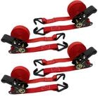 LuxusKollektion Spanngurt Spanngurte Ratsche Haken 6m25mm Motorrad Auto...