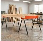 HOMCOM S&auml;gebock 2x4-Halterung mit Tragegriff, 500 kg max. Belastbarkeit, 0 cm...