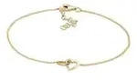 Elli Armband Herz Verschlungen Lovely Symbol 925 Silber (kein Set, 1-tlg), Herz