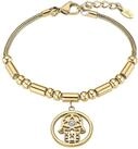 Lotus Armband Ionic - Hamsa Fatima's Hand, mit Glasstein gelb|goldfarben
