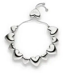 Copenhagen Studios Armband Schmuck Geschenk Edelstahl Puffy Hearts, Herzen