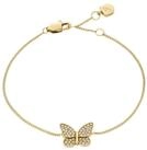 Fossil Armband Schmuck Geschenk Edelstahl SUTTON Schmetterling, mit Glasstein