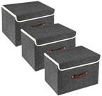 LuxusKollektion Faltbox Aufbewahrungsbox Faltbar Stoff Deckel 38x25x25cm...
