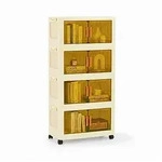 PROREGAL&reg; Aufbewahrungsbox EasyCube stapelbar 4 Ebenen & Rollen Stapelboxen...