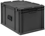 PROREGAL&reg; Stapelbox Eurobox NextGen Portable, HxBxT 33,5x40x60cm, 65L, Schwarz