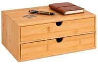 relaxdays Schubladenbox Bambus, (1-St), C