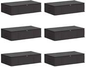 vidaXL Aufbewahrungsbox Aufbewahrungsbox mit transparentem Oberfenster 6 stk....