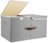 LuxusKollektion Faltbox Extra Gro&szlig;e Aufbewahrungsbox mit Deckel und F&auml;chern,