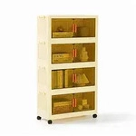 PROREGAL&reg; Aufbewahrungsbox EasyCube stapelbar 4 Ebenen & Rollen Stapelboxen...