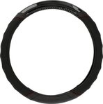Cartrend Lenkradbezug Cartrend Lenkradh&uuml;lle schwarz-carbon