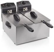 Tristar Fritteuse FR-6937, 3600 W, 2x 3 L mit Cool Zone &ndash; Edelstahl, 190&deg;C