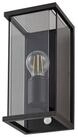 Lucande Au&szlig;en-Wandleuchte Annalea, Metall, Schwarz IP54mit Bewegungsmelder, 1...