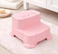 Mojawo Fu&szlig;hocker Kinder Tritthocker Trittstufe Hocker Kunststoff Pink...
