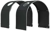vidaXL Kinderbett 211 x 52,5 x 2 cm Bettunnel 2er Set Schwarz Mittelhohes Bett