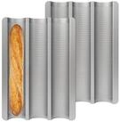 LuxusKollektion Brotbackform Baguette Backform 2er Set Antihaft 38x27cm, (2-tlg)