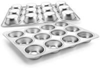 LuxusKollektion Muffinform Muffinform 2er Edelstahl 12er 35x27cm Muffinform x 2