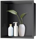 LuxusKollektion Duschregal Wandnische Dusche Schwarz Matt 30x30x10cm, 1-tlg.