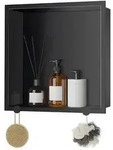 LuxusKollektion Duschregal Duschnische 30x30x10cm Schwarz Edelstahl, 1-tlg....