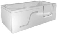 AcquaVapore Badewanne Seniorenwanne mit T&uuml;r S17-L-ALL 150x75cm, (1-tlg), mit