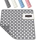 LuxusKollektion Duschmatte Duschmatte Antirutschmatte Saugn&auml;pfe Grau 53 x 53 cm