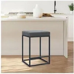 LuxusKollektion Barhocker Barhocker Counterh&ouml;he Fu&szlig;st&uuml;tze PU Leder Backless...