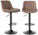 LuxusKollektion Barhocker Barhocker drehbar h&ouml;henverstellbar Lehne PU Leder...