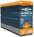 ANSMANN AG H&ouml;rger&auml;tebatterien Typ 13 P13 PR48 ZL2, 120 St&uuml;ck Knopfzelle