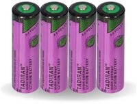 Tadiran 4x Tadiran Lithium 3,6V Batterie SL 760/S AA - Zelle LiSOCl2 2200mAh...