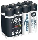 ANSMANN AG Akku Mignon AA 2500mAh 1,2V NiMH, 8 St&uuml;ck Akku 2500 mAh (1.2 V)