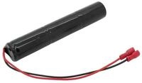 AccuCell Notleuchtenakku NiMH 3,6V 4000mAh L1x3 Baby C mit Kabel und Faston-Bu...