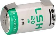 Saft Saft Lithium 3,6V Batterie LSH 20 D - Zelle mit U-L&ouml;tfahne Batterie